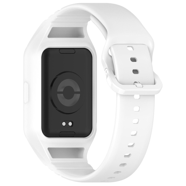 Enkel justerbar klokkestropp i fleksibel silikon for Xiaomi Smart Band 8 Pro White