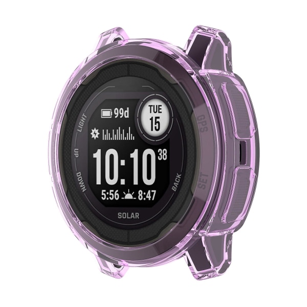 för Smart Watch Housing Bumper Cover Ram för case för Shell för Instin Transparent Blue