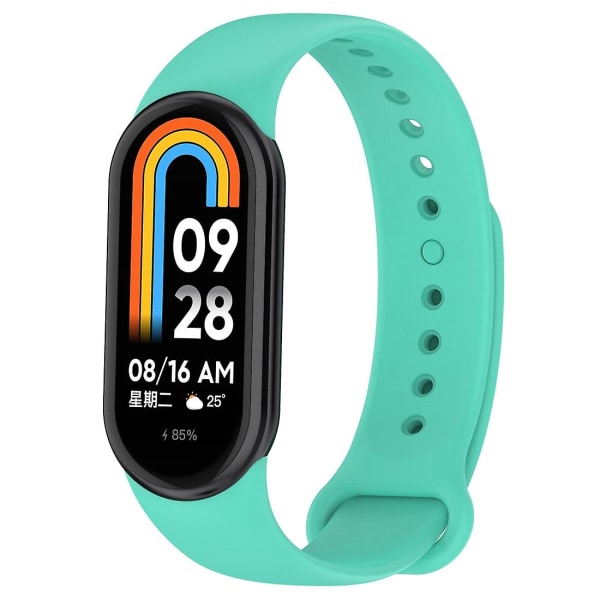 Klokkebånd med silikonplugg for Xiaomi Mi Band 8 Teal