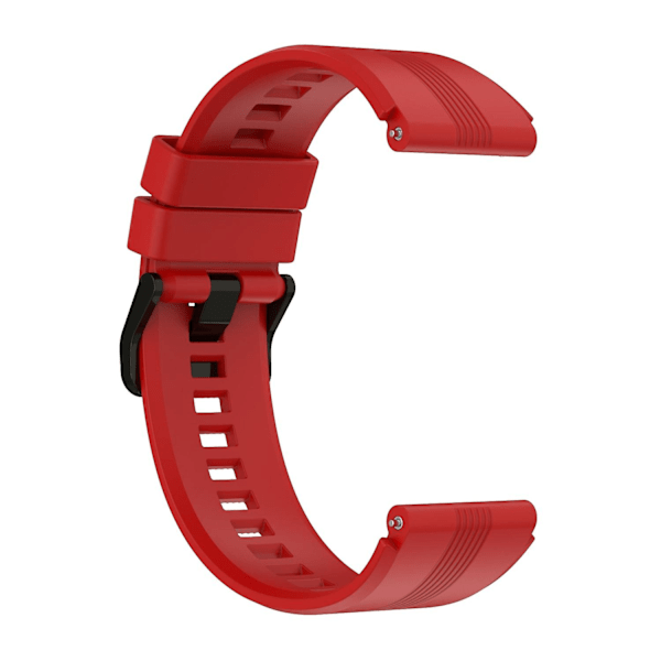 For Honor Watch GS 4 Myk Silikonklokkestropp 22mm Erstatningsklokkebånd - Mørkegrønn Red