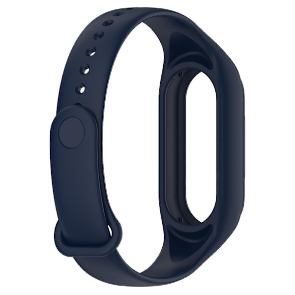 Ersättningsilikonrem för Xiaomi Smart Band 8 Integrerad handledsrem med fodral Blue, Midnight Blue O Xiaomi Smart Band 8