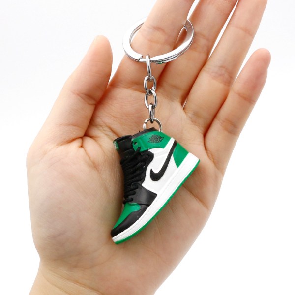 Skor Modell Nyckelring Väska hängsmycke 3d tredimensionella mini basketskor - Celtics