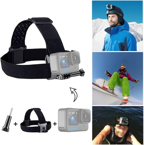 12-i-1 tilbehørssæt til actionkameraer (til Gopro Hero 9 8 7 6 5 4)