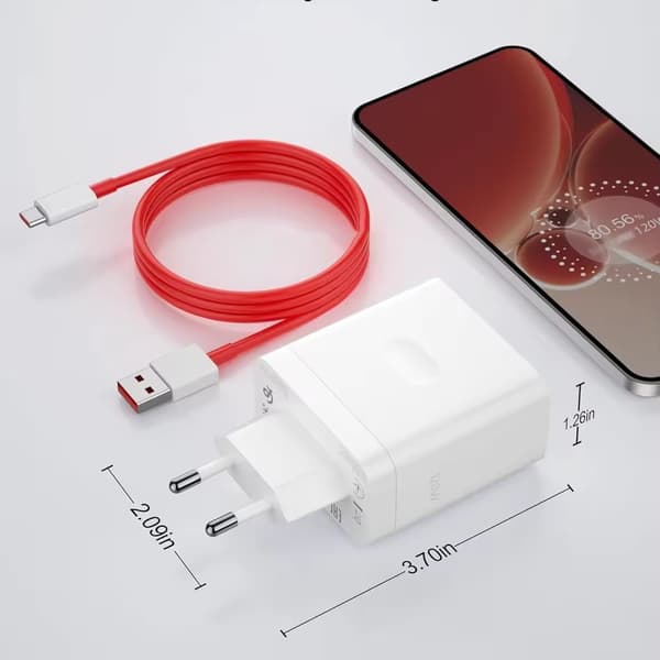 120W USB-opladerkit til OnePlus 15ACE/6Pro/6T, med 1M USB C-opladerkabel (kompatibel)
