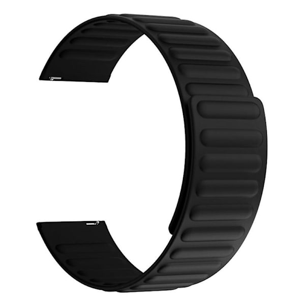 Silikone 20mm Magnetisk Sportsrem til Huami Amazfit Gts 4/3/2/1/mini Black
