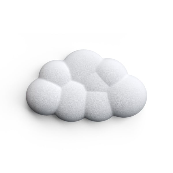 Liten Skyform Håndleddsstøttepute, Håndflatehvile Ergonomisk (Hvit)