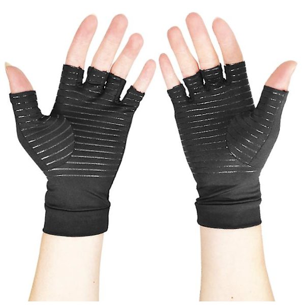 Mænds termiske handsker til kvinder Unisex Half Finger Stretch Fingerless Handsker E-L