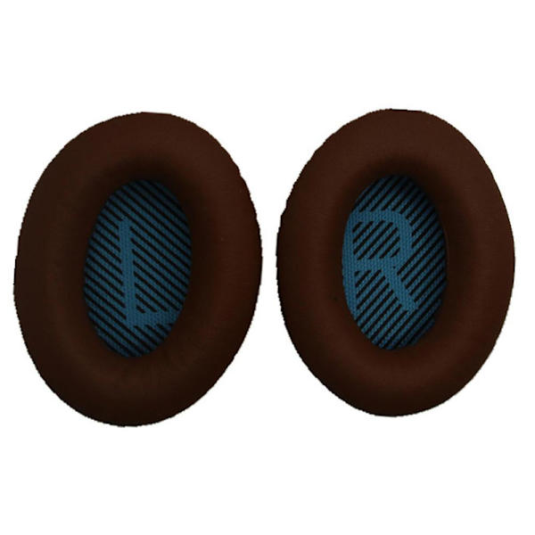 Ersättande öronkuddar Hörlurskuddar Fodral för Bose Quietcomfort Qc2 Qc15 Qc25 Ae2 Qc35 Headset Coffee and Blue