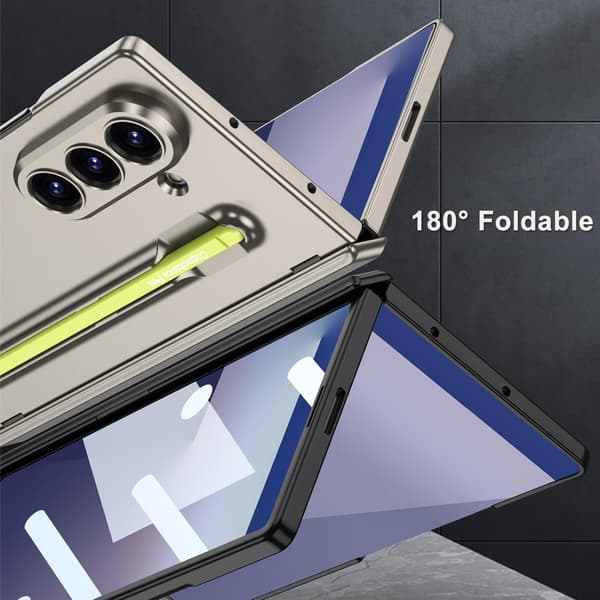 Etui til Samsung Galaxy Z Fold7, med pen og magnetisk hængselbeskyttelse Red