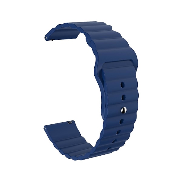 20mm Smart Watch Rem til Huawei Watch GT2 42MM/Huami Amazfit Watch Youth Edition - Korallerød Dark blue H Huawei Watch GT 2 42mm