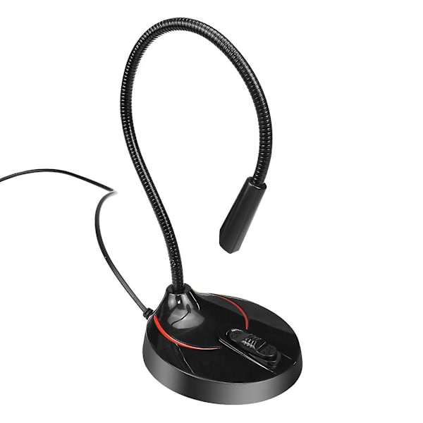 360 graders bøyelig stasjonær USB-datamaskinmikrofon