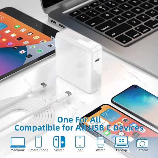 Oplader - 87W Pd Usb-C til Macbook Pro, med 2M kabel