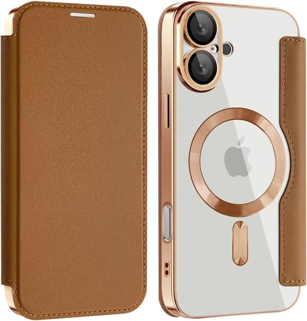 Deksler til iPhone 16 Plus kompatibel med MagSafe (brun)