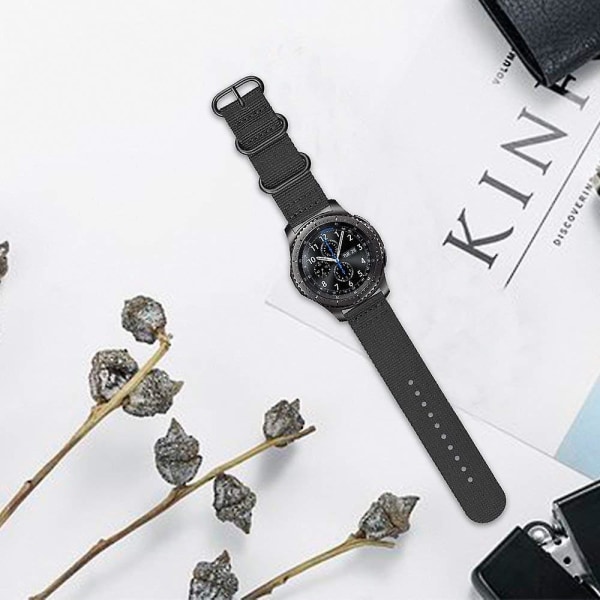 20 mm 22 mm rem för Samsung Watch Galaxy 4/3/46 mm/active 2/gear S3/amazfit Nylon Watchband Armband Huawei Gt/2/2e/3/ pro Band 18mm 11