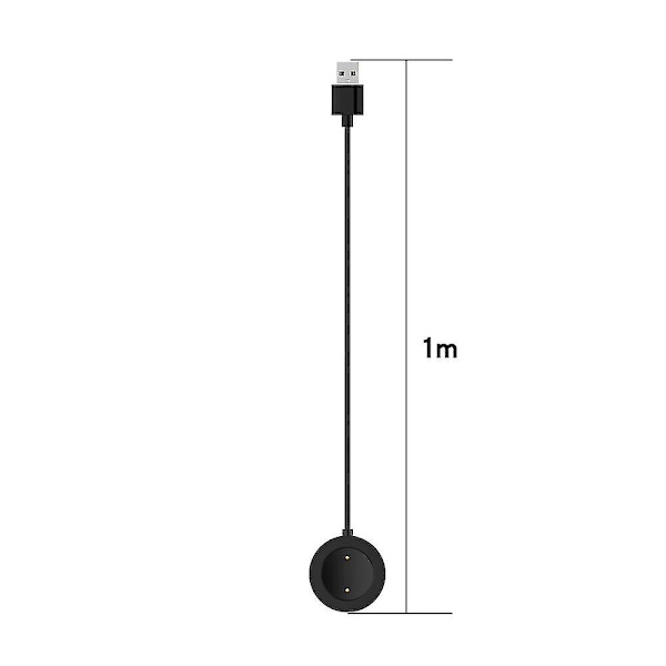 1 st magnetladdare för Xiaomi Watch S1 Active Smart Watch Laddningskabel 1 meter 2 valfria färger Smart Watch -tillbehör white