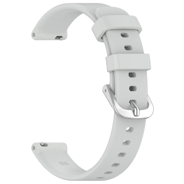 Silikone urrem til Garmin Lily 2, 14 mm, vandtætte, bløde udskiftningsremme Light Grey