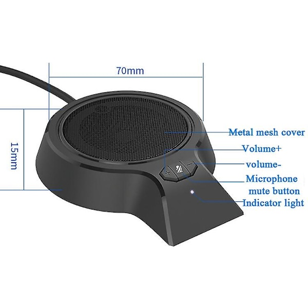 M100pro Inbyggd Högtalare Usb Omnidirektionell Mikrofon