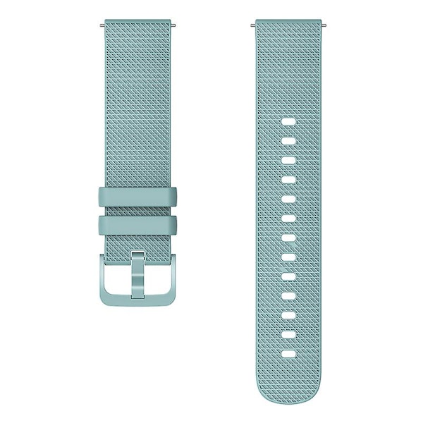 18mm Rutigt mönster Silikon klockarmband för Garmin Venu 3s / Forerunner 265s Light Green