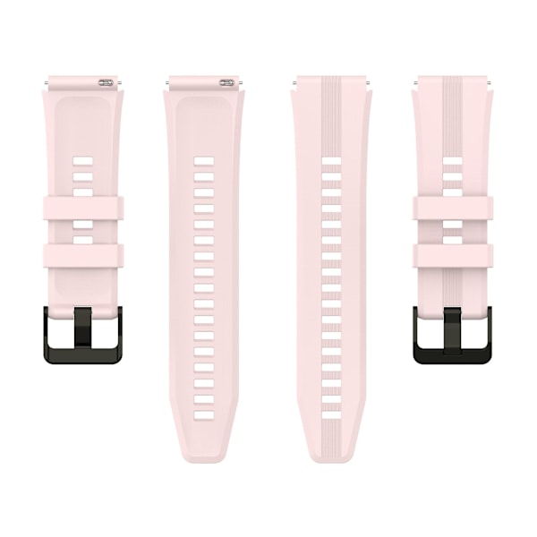 Honor Watch GS 4:lle pehmeä silikoniranneke 22 mm:n vaihtoranneke Light Pink