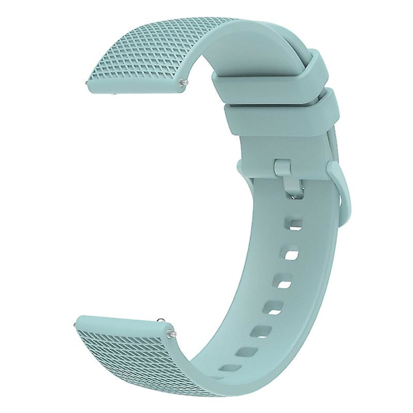 Rutiga mönstrade 22 mm remmar i silikon för Samsung Gear S3 / Huami Amazfit Pace Light Green