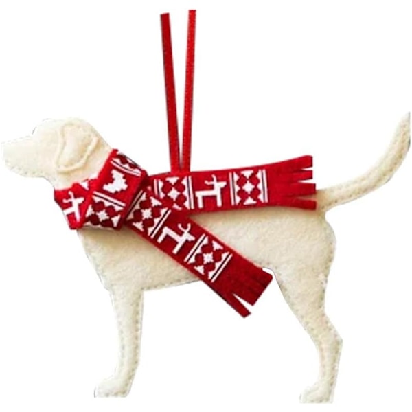 Julepynt, Sorte Retriever Gaver, Juledekoration til Hund, Jul C