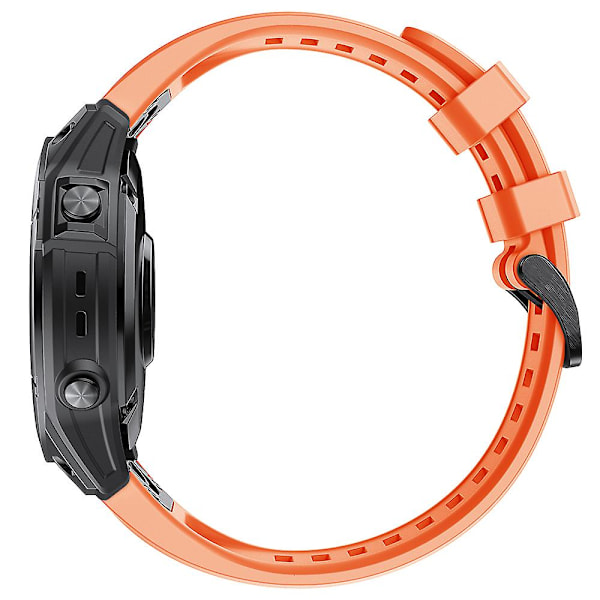 KALEBOLKLB-TXGJ-001 För Garmin Fenix 7S / 7S Pro 20mm Silikonklockarmband Trapezformade hål Orange