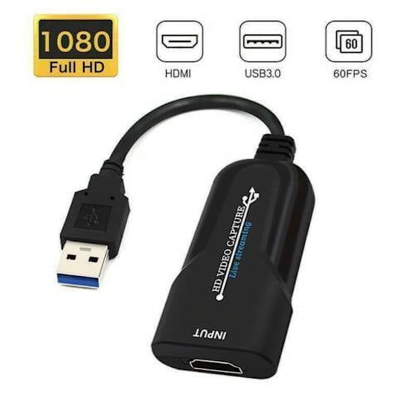 Nytt Hdmi til Usb 3.0 videoopptakskort 4K 1080P 60Fps opptak for direktestrømming