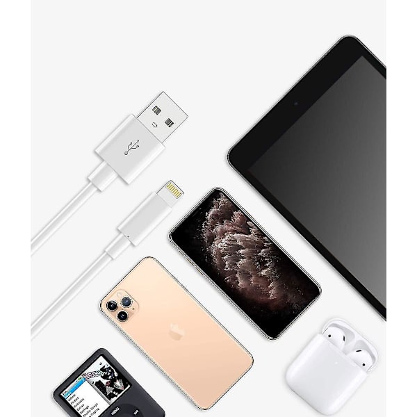 3-pak 3 fod Lightning til USB-A-kabel til iPhone-oplader