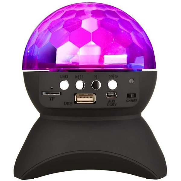Disco Ball Home Party -langaton Bluetooth projektori Black