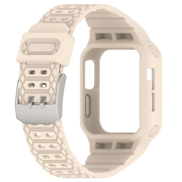 Klockarmband för Apple Watch Series 8/7 41mm/6/5/4/SE/SE (2022) 40mm/3/2/1 38mm Integrerat klockarmband Beige, Beige H Apple Watch Series 9 4