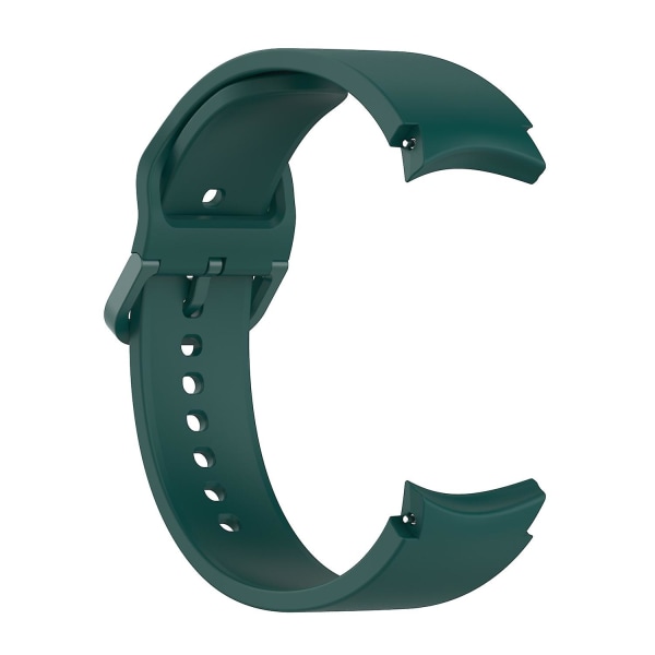 Silikonarmband för Samung Galaxy Watch4 40mm / 44mm platt spänne Dark Green