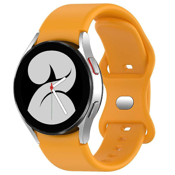 Samsung Galaxy Watch 4/Watch 4 Classic -rannekke 20 mm, rannekoru perhoslu soljella Yellow, Yellow F Samsung Galaxy Watch4