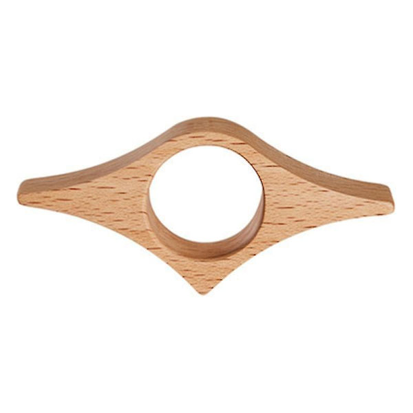 Tommelboksideholder i massivt tre Tommelroman-lesering for leserbokelsker