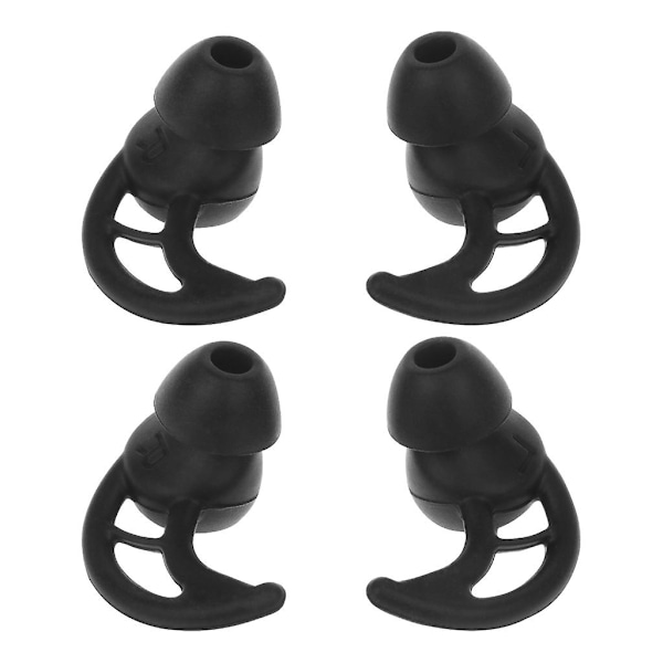 2pairs/lot Soft Silicone Case Ear Hook In-ear Earbuds For Sony Ear Tips S/m/l Black