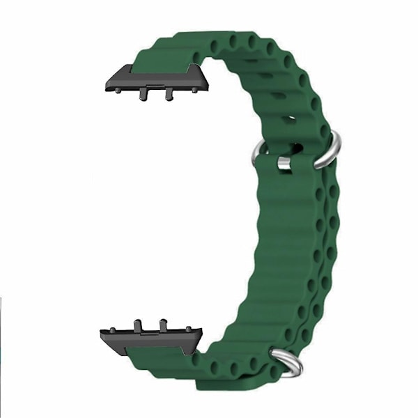 For Samsung Galaxy Fit3 erstatningsrem - Silikonskjermbånd som er motstandsdyktig mot fall Army Green