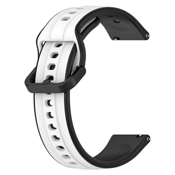 För Samsung Galaxy Watch Active2 44mm 40mm Sportband Dubbla 20mm Silikonersättningsrem White Black A Samsung Galaxy Watch A