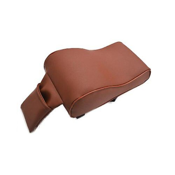 Universal Car Armstöd Box Pad Bil Center Console Armstöd Pad Armstöd Sätes Box Kudde Fordonsskyddande Styling Brown