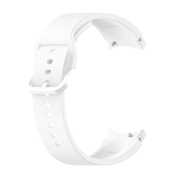 Silikonklokkerem for Samung Galaxy Watch4 40 mm / 44 mm flat spenne White