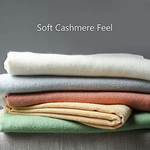 Dame vintertørklæde Cashmere Feel Pashmina Sjal Wraps Bløde varme tæpper tørklæder red