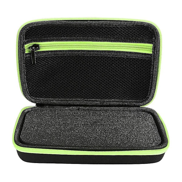 TPU elektrisk barbermaskine Opbevaringstaske til mænd Hårbarberingsværktøjskasse Organizer til Philips QP2520/90/70 - Nylon (sort grøn)