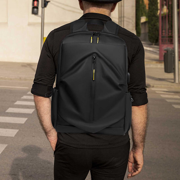 Kannettava tietokoneen reppu Unisex-matkalaukku Business-tietokoneen reput Laukku College-koululaisen kirjakassi, Rentouttava vaelluspäiväreppu Black