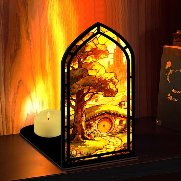 Fantasy bokkrok for bokelskere, med stearinlyslampe Twilight
