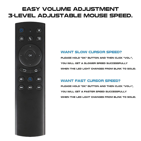 For Smart Controller For Lcd Led Tv G20sbts 2.4g Voice Gyroscope Remote Control