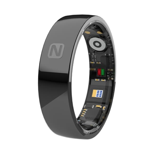 Smart Ring Nfc Adgangskontrol Puls Blodtryk Ilt Søvn Vandtæt (Sort, 7#)