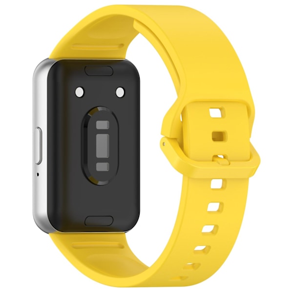 For Samsung Galaxy Fit3 Fleksibel Klokke Rem Silikonbånd Håndleddsarmbånd - Rød Yellow