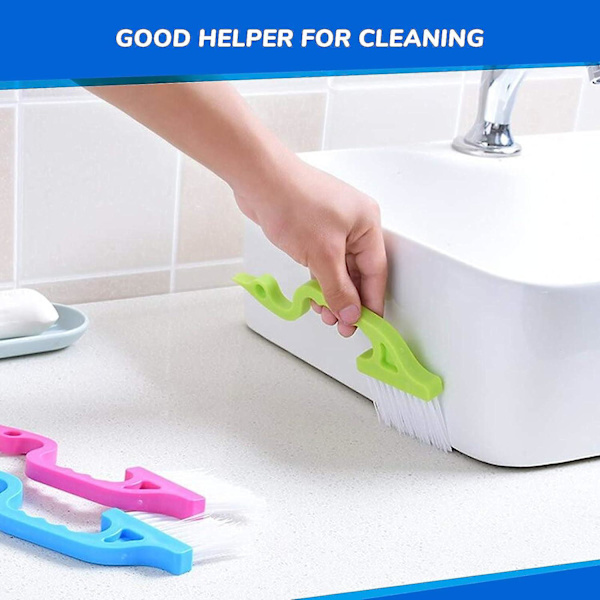 Gap Cleaning Tool 4-delad handhållen fönsteröppningsrengöringsborstesats för fönsterköksrengöringsverktygssats