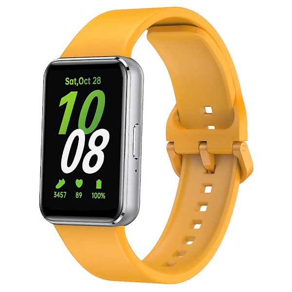 Til Samsung Galaxy Fit3 Watch Band Blød Silikone Rem Udskiftning Yellow