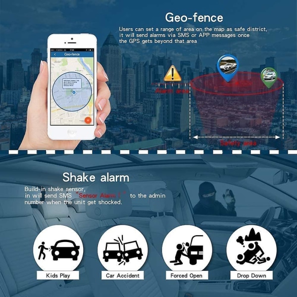 GPS TK905 er egnet for biler og lastebiler sanntidsposisjonering anti-tyveri sporingsenhet vanntett GPS locator