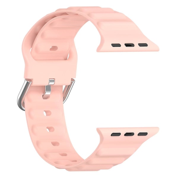 Håndleddsremmer for Apple Watch Ultra 49mm/SE/SE (2022) 44mm/Series 8/7 45mm/6/5/4 44mm/3/2/1 42mm Wave Light pink, Light Pink I Apple Watch Ultra 49mm