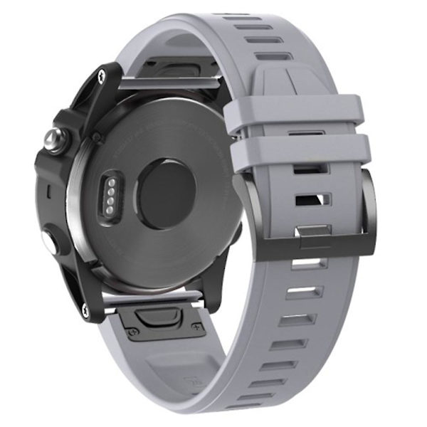 KLB-PWGJ-001 Til Garmin Fenix 7X / 7X Pro Ur Bånd 26mm Silikone Urrem Grey